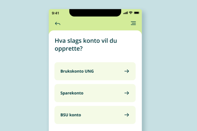 Illustrasjon av funksjonen i mobilbanken