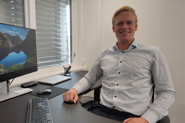 Ole Morten Byremo på kontoret